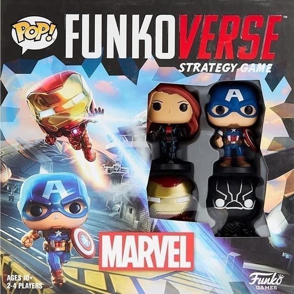 Funko Other - Funko Games: Funkoverse Marvel 4-Pack Strategy Board Game (NIB)